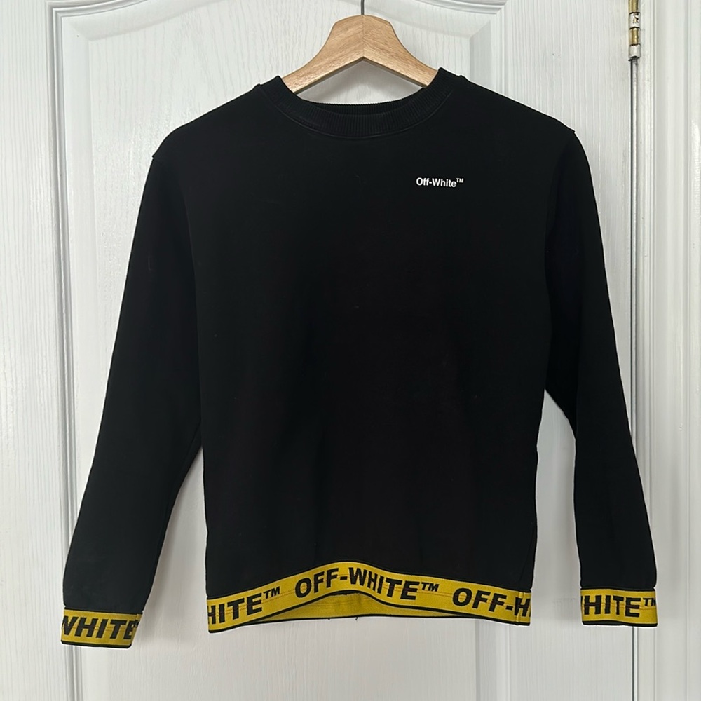 Off-white Logo Trim Crewneck Sweatshirt
